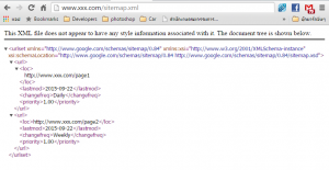 sitemap xml